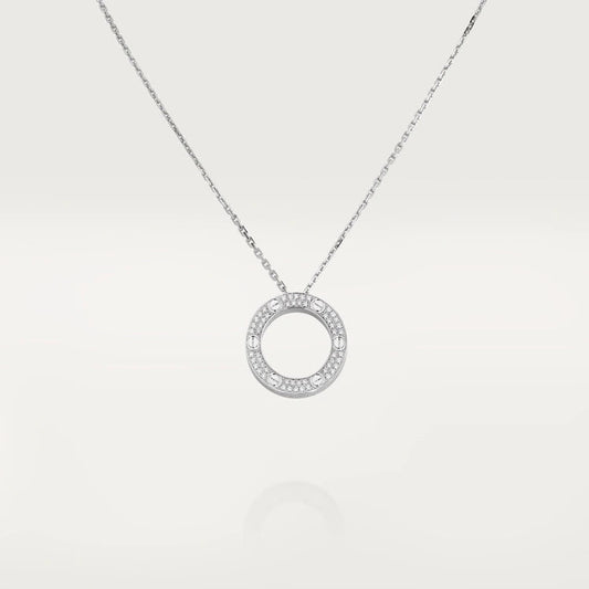 [GALE]LOVE NECKLACE ADJUSTABLE SILVER
