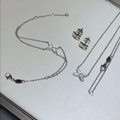 [GALE]JEUX BRACELET WHITE MOP SILVER 1 DIAMOND