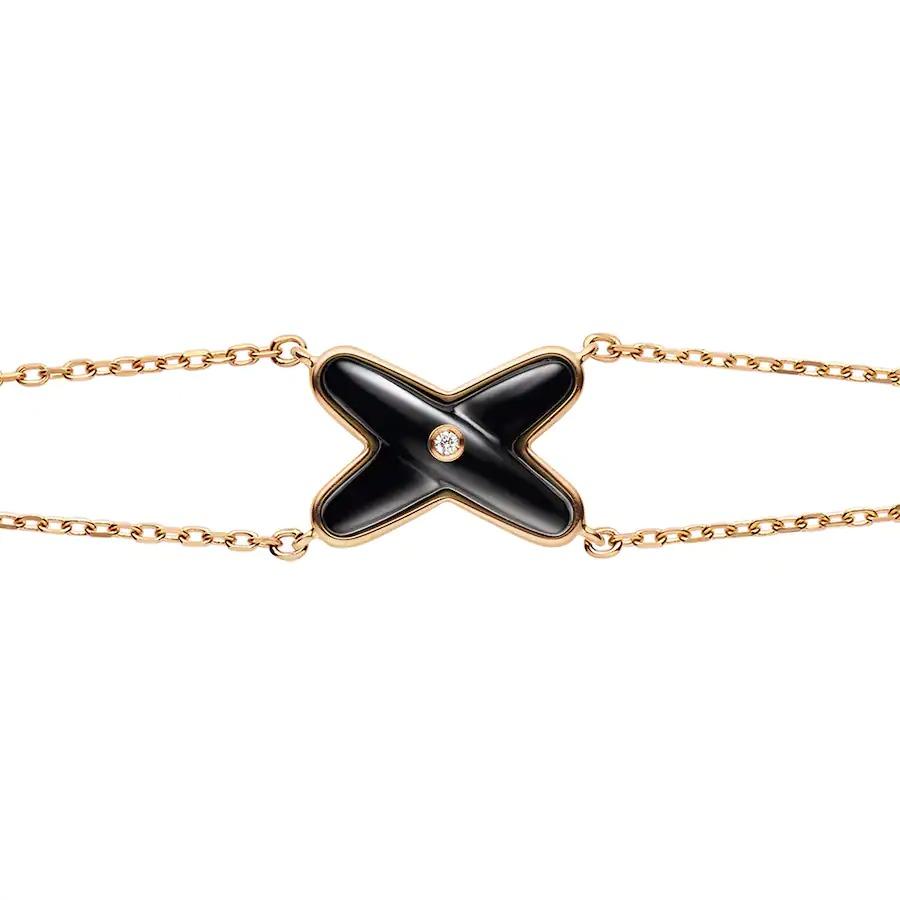 [GALE]JEUX BRACELET ONYX PINK GOLD 1 DIAMOND