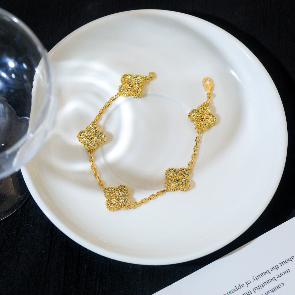 [GALE]CLOVER 5 MOTIFS BRONZING BRACELET