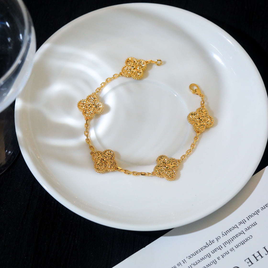 [GALE]CLOVER 5 MOTIFS BRONZING BRACELET