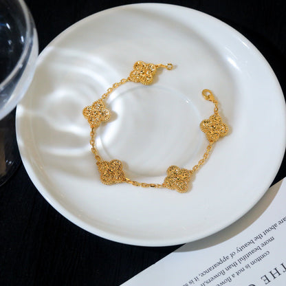 [GALE]CLOVER 5 MOTIFS BRONZING BRACELET