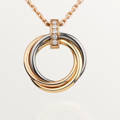[GALE]TRINITY NECKLACE GOLD  DIAMONDS
