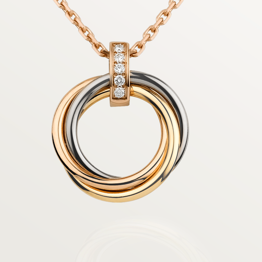 [GALE]TRINITY NECKLACE GOLD  DIAMONDS