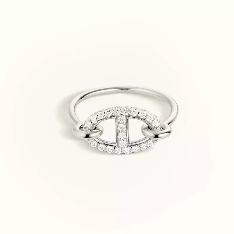 [GALE]RONDE SMALL SILVER DIAMOND RING