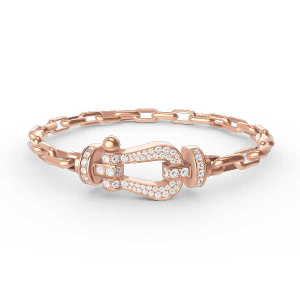 [GALE]FORCE LARGE HORSESHOE CLASP  METAL BRACELET