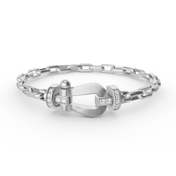 [GALE]FORCE LARGE HORSESHOE CLASP  METAL BRACELET