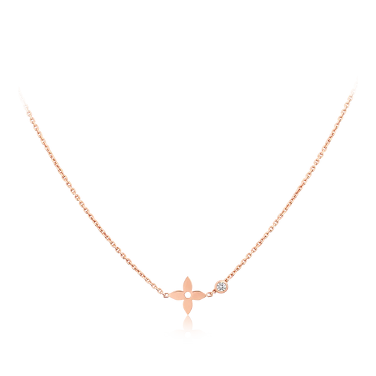 [NOVO] BLÜTENANHÄNGER ROSÉGOLD UND DIAMANT