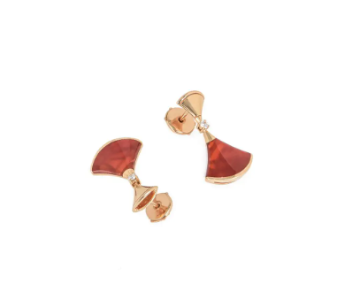[GALE]DREAM Carnelian PINK GOLD EARRINGS