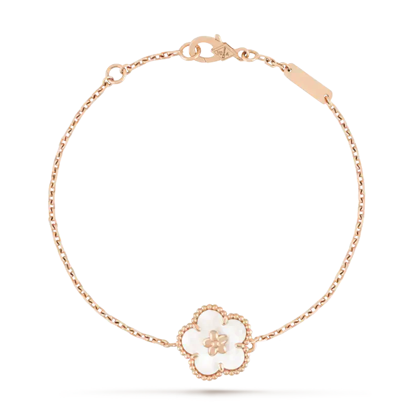 [GALE]LUCKY WHITE MOP PLUM BLOSSOM  BRACELET