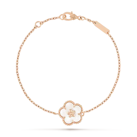 [GALE]LUCKY WHITE MOP PLUM BLOSSOM  BRACELET