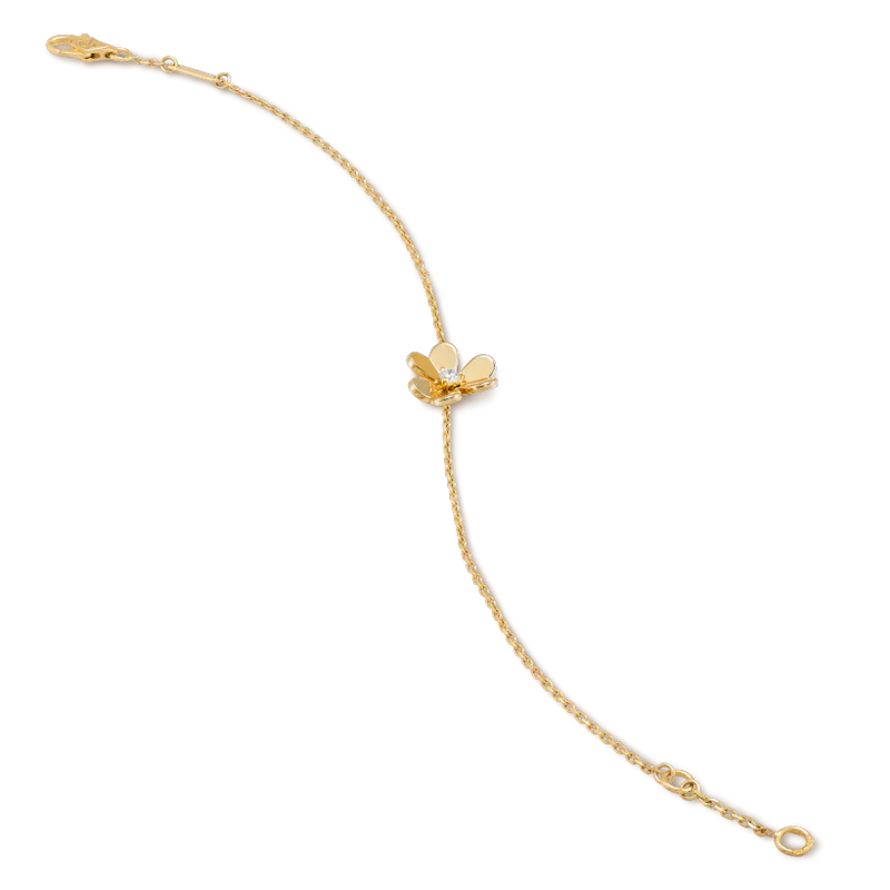 [NOVO]FRIVOLE GOLD BLUME ROSA MALACHIT ARMBAND