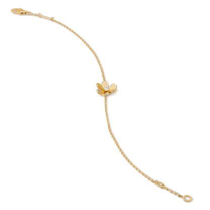 [NOVO]FRIVOLE GOLD BLUME ROSA MALACHIT ARMBAND