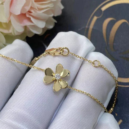 [NOVO]FRIVOLE GOLD BLUME ROSA MALACHIT ARMBAND