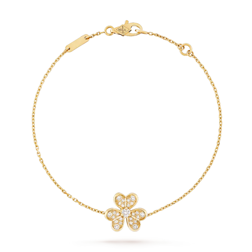 [NEU]FRIVOLE GOLD BLUMEN-DIAMANT-ARMBAND