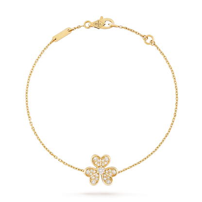 [NEU]FRIVOLE GOLD BLUMEN-DIAMANT-ARMBAND