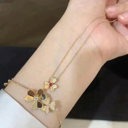[GALE]FRIVOLE GOLD FLOWER NECKLACE