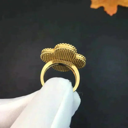 [GALE]CLOVER MALACHITE RING