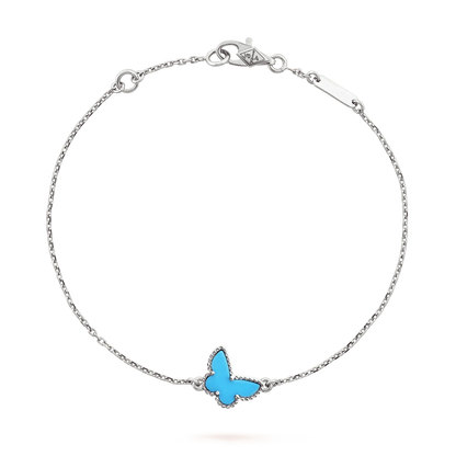 [GALE]BUTTERFLY TURQUOISE BUTTERFLY BRACELET SILVER