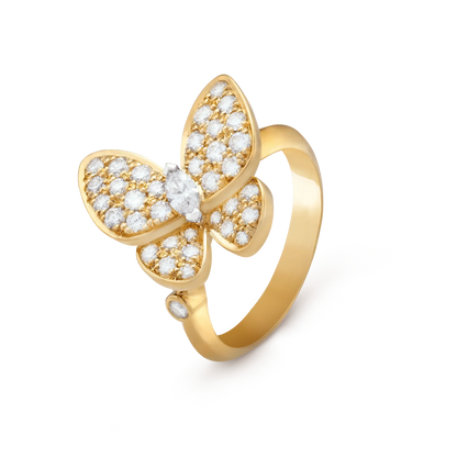 [GALE]BUTTERFLY DIAMOND RING