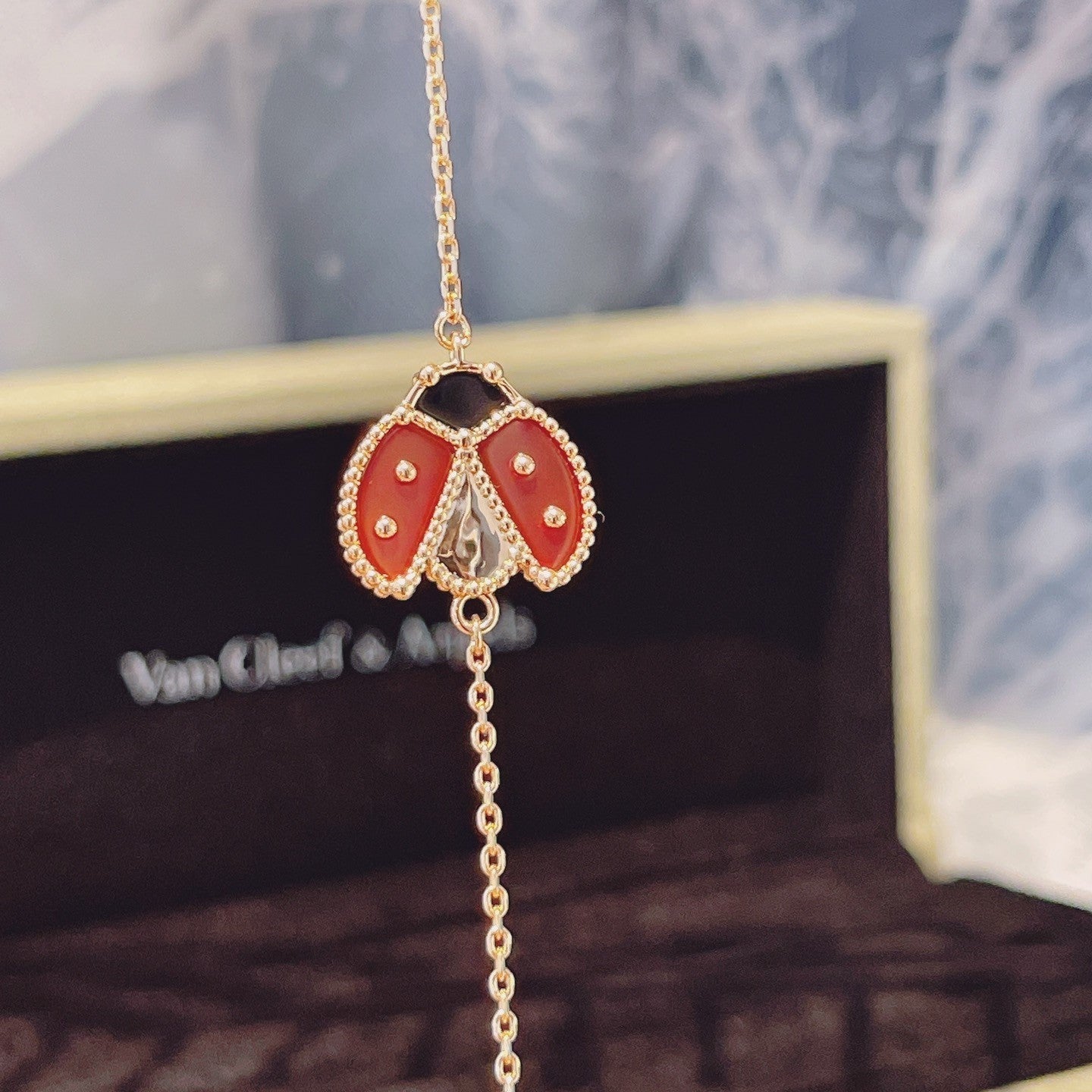 [GALE]LUCKY SPRING 1 MOTIF PINK GOLD BRACELET