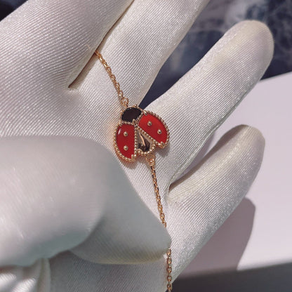 [GALE]LUCKY SPRING 1 MOTIF PINK GOLD BRACELET