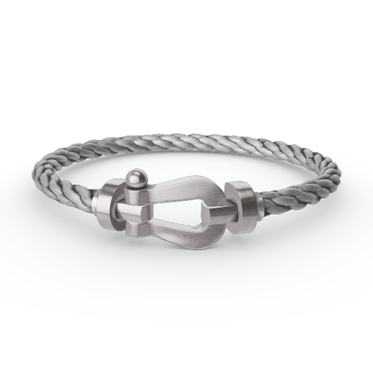 [GALE]FORCE LARGE HORSESHOE NO DIAMOND BRACELET SILVER