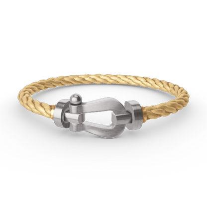 [GALE]FORCE LARGE HORSESHOE NO DIAMOND BRACELET SILVER