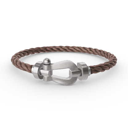 [GALE]FORCE LARGE HORSESHOE NO DIAMOND BRACELET SILVER