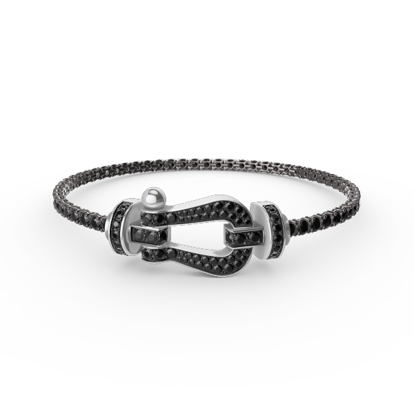 [GALE]FORCE  LARGE HORSESHOE FULL DIAMOND TENNIS BRACELET